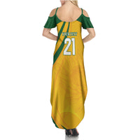 South Africa Cricket World Cup 2024 Summer Maxi Dress Proteas Make Champions - Wonder Print Shop