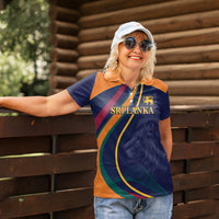Sri Lanka Cricket World Cup 2024 Women Polo Shirt Shri Lanka Jathika Crikat Kandayama - Wonder Print Shop
