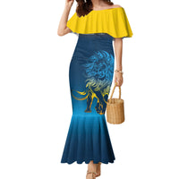 Sri Lanka Family Matching Mermaid Dress and Hawaiian Shirt With Lions Version LT9 - Wonder Print Shop