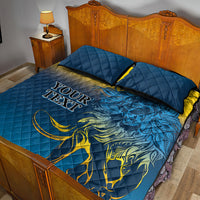 Sri Lanka Quilt Bed Set With Lions Version - Wonder Print Shop