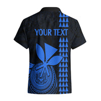Custom Hawaii Hawaiian Shirt King Kamehameha - Blue - Wonder Print Shop
