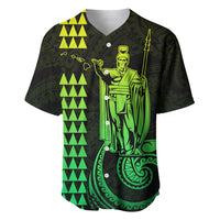 Custom Hawaii Baseball Jersey King Kamehameha - Lime LT9 - Wonder Print Shop