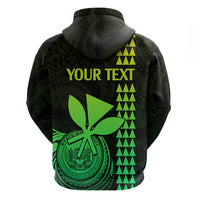 Custom Hawaii Hoodie King Kamehameha - Lime - Wonder Print Shop