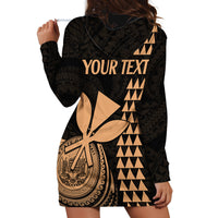 Custom Hawaii Hoodie Dress King Kamehameha - Nude - Wonder Print Shop