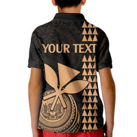 Custom Hawaii Kid Polo Shirt King Kamehameha - Nude - Wonder Print Shop