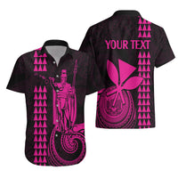 Custom Hawaii Hawaiian Shirt King Kamehameha - Pink - Wonder Print Shop