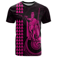 Custom Hawaii T Shirt King Kamehameha - Pink - Wonder Print Shop