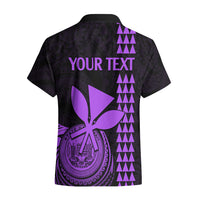 Custom Hawaii Hawaiian Shirt King Kamehameha - Purple - Wonder Print Shop