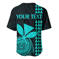 Custom Hawaii Baseball Jersey King Kamehameha - Turquoise LT9 - Wonder Print Shop