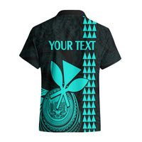 Custom Hawaii Hawaiian Shirt King Kamehameha - Turquoise - Wonder Print Shop
