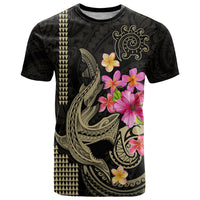 Custom Polynesian T Shirt Hawaiian Warriors with Tribal Shark Tattoos - Nude - Wonder Print Shop