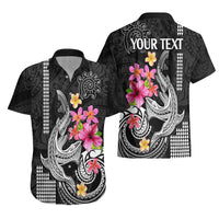 Custom Polynesian Hawaiian Shirt Hawaiian Warriors with Tribal Shark Tattoos - White - Wonder Print Shop