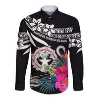 Northern Mariana Islands Long Sleeve Button Shirt Happy Independence Day - Wonder Print Shop