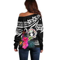 Northern Mariana Islands Off Shoulder Sweater Happy Independence Day - Wonder Print Shop