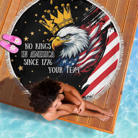 No Kings In America Since 1776 Beach Blanket We The People USA Flag - Wonder Print Shop
