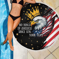 No Kings In America Since 1776 Beach Blanket We The People USA Flag - Wonder Print Shop