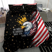 No Kings In America Since 1776 Bedding Set We The People USA Flag - Wonder Print Shop