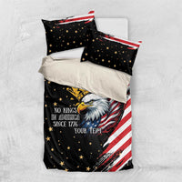No Kings In America Since 1776 Bedding Set We The People USA Flag - Wonder Print Shop