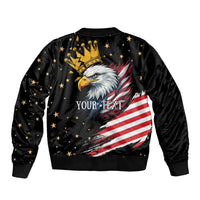No Kings In America Since 1776 Bomber Jacket We The People USA Flag - Wonder Print Shop