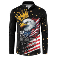No Kings In America Since 1776 Button Sweatshirt We The People USA Flag - Wonder Print Shop