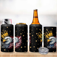 No Kings In America Since 1776 4 in 1 Can Cooler Tumbler We The People USA Flag - Wonder Print Shop