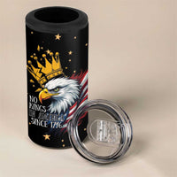 No Kings In America Since 1776 4 in 1 Can Cooler Tumbler We The People USA Flag - Wonder Print Shop