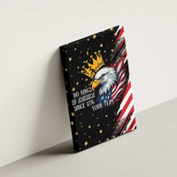 No Kings In America Since 1776 Canvas Wall Art We The People USA Flag - Wonder Print Shop