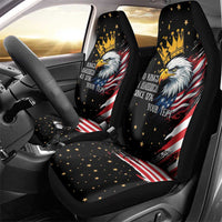 No Kings In America Since 1776 Car Seat Cover We The People USA Flag - Wonder Print Shop