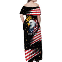 No Kings In America Since 1776 Family Matching Off Shoulder Maxi Dress and Hawaiian Shirt We The People USA Flag - Wonder Print Shop