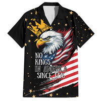 No Kings In America Since 1776 Family Matching Off Shoulder Short Dress and Hawaiian Shirt We The People USA Flag - Wonder Print Shop