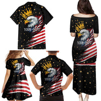 No Kings In America Since 1776 Family Matching Puletasi and Hawaiian Shirt We The People USA Flag - Wonder Print Shop