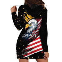 No Kings In America Since 1776 Hoodie Dress We The People USA Flag - Wonder Print Shop