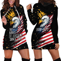 No Kings In America Since 1776 Hoodie Dress We The People USA Flag - Wonder Print Shop