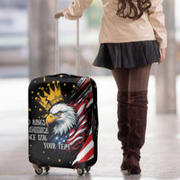 No Kings In America Since 1776 Luggage Cover We The People USA Flag - Wonder Print Shop