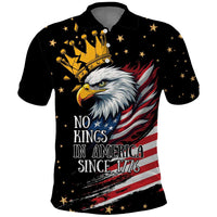 No Kings In America Since 1776 Polo Shirt We The People USA Flag - Wonder Print Shop