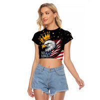 No Kings In America Since 1776 Raglan Cropped T Shirt We The People USA Flag - Wonder Print Shop