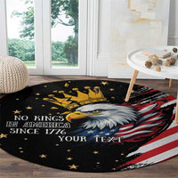 No Kings In America Since 1776 Round Carpet We The People USA Flag - Wonder Print Shop