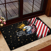 No Kings In America Since 1776 Rubber Doormat We The People USA Flag - Wonder Print Shop