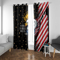 No Kings In America Since 1776 Window Curtain We The People USA Flag - Wonder Print Shop