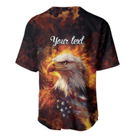 We The People Since 1776 Baseball Jersey USA Flag Flame Eagle - Wonder Print Shop