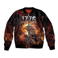 We The People Since 1776 Bomber Jacket USA Flag Flame Eagle - Wonder Print Shop