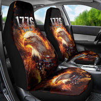 We The People Since 1776 Car Seat Cover USA Flag Flame Eagle - Wonder Print Shop