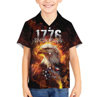We The People Since 1776 Hawaiian Shirt USA Flag Flame Eagle - Wonder Print Shop