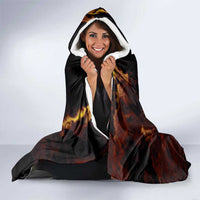 We The People Since 1776 Hooded Blanket USA Flag Flame Eagle - Wonder Print Shop