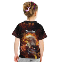 We The People Since 1776 Kid T Shirt USA Flag Flame Eagle - Wonder Print Shop