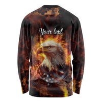 We The People Since 1776 Long Sleeve Shirt USA Flag Flame Eagle - Wonder Print Shop