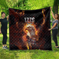 We The People Since 1776 Quilt USA Flag Flame Eagle - Wonder Print Shop