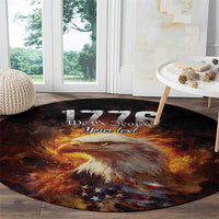 We The People Since 1776 Round Carpet USA Flag Flame Eagle - Wonder Print Shop