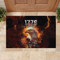 We The People Since 1776 Rubber Doormat USA Flag Flame Eagle - Wonder Print Shop