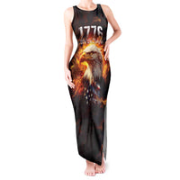 We The People Since 1776 Tank Maxi Dress USA Flag Flame Eagle - Wonder Print Shop